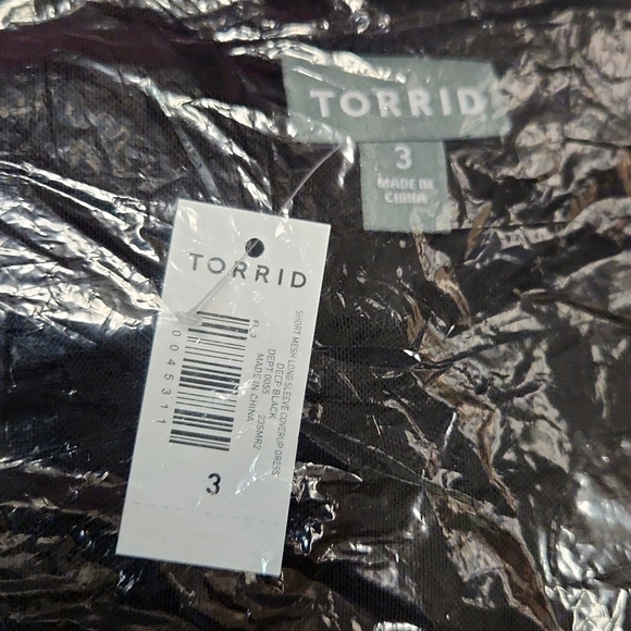 ❤️NWT VINTAGE TORRID SWIM COVER DRESS - MESH SEMI SHEER BEACH COVERUP PLUS SIZE - Picture 6 of 12